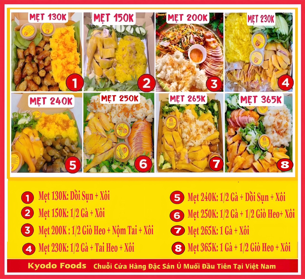 Menu Mẹt Gà Kyodo